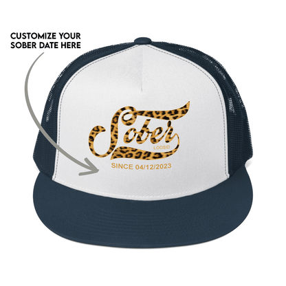 Leopard Sober Since Printed Sober Hat close-up view (view 12)