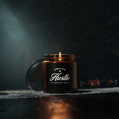 Sobriety is My Hustle Scented Sobriety Sobriety Candle graphic detail (view 4)