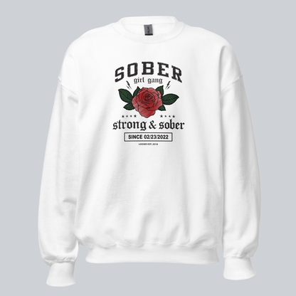 SOBER Girl Gang Strong & Sober Recovery Hoodie packaging detail (view 28)