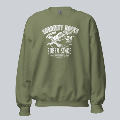 Sober Since Recovery Hoodie lifestyle view (view 15)