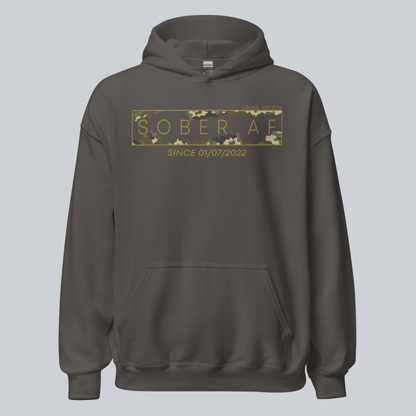 Sober AF Camo Recovery Hoodie product photo (view 30)