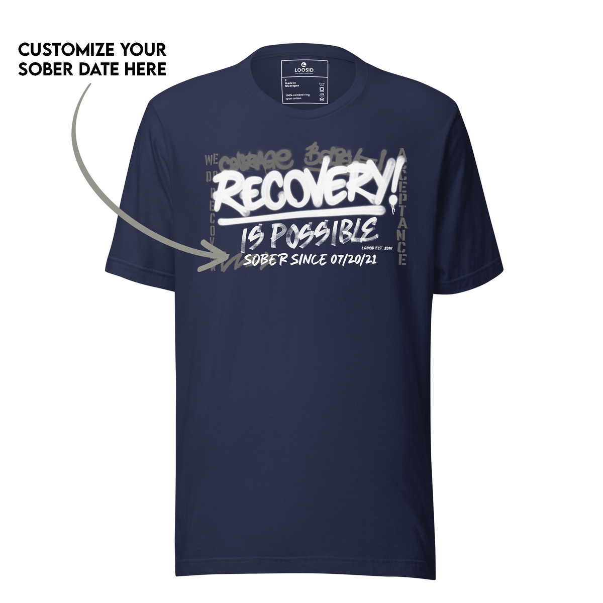 sober t shirt high quality cotton material design