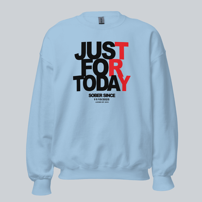 Just Try For Today Sobriety Recovery Hoodie packaging detail (view 28)