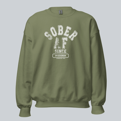 Sober AF Since Recovery Hoodie side view (view 16)