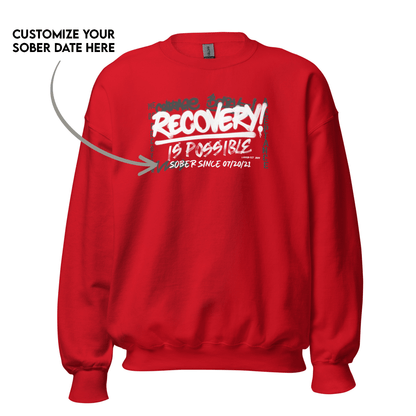 Recovery Is Possible Recovery Hoodie lifestyle view (view 5)
