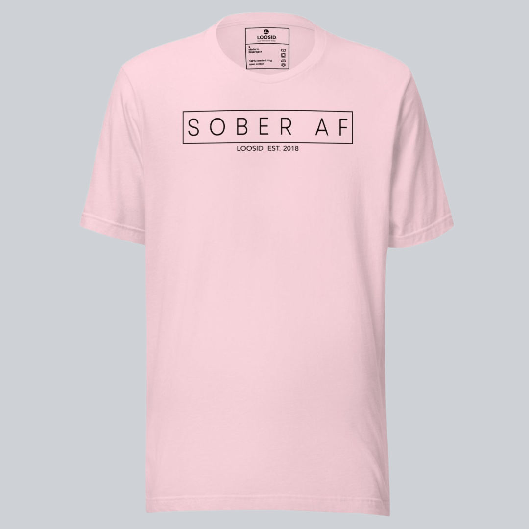 Sober AF Men's Tee for Strength and Recovery Sober T Shirt product photo (view 20)