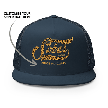 Leopard Sober Since Printed Sober Hat side view (view 6)