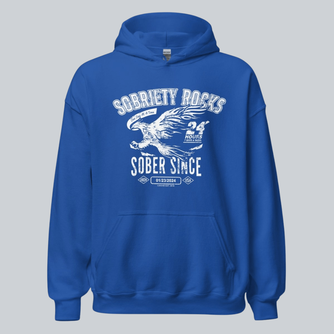 Sober Since Recovery Hoodie graphic detail (view 14)