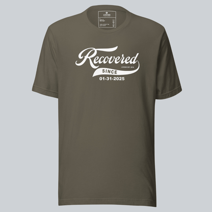 Recovered Since Sober T Shirt fit detail (view 9)