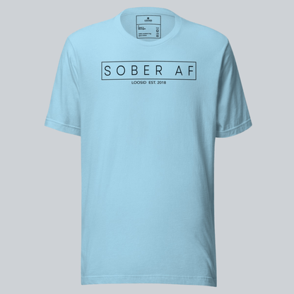 Sober AF Men's Tee for Strength and Recovery Sober T Shirt graphic detail (view 14)