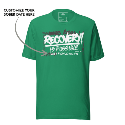 Recovery Is Possible Sober T Shirt packaging detail (view 8)