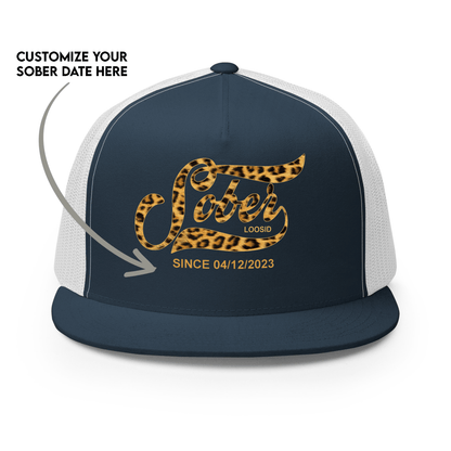 Leopard Sober Since Printed Sober Hat back view (view 7)