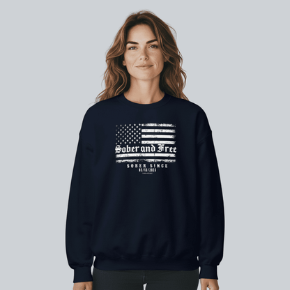 Sober and Free Sobriety Recovery Hoodie packaging detail (view 8)