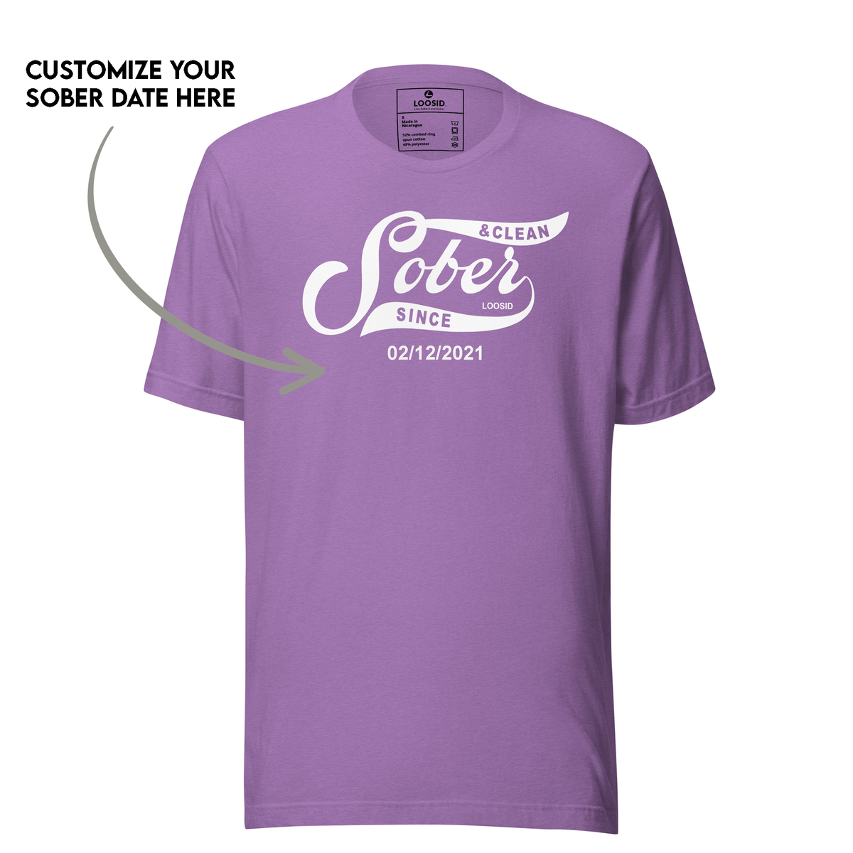 Sobriety t shirt styled with casual outfit for everyday wear