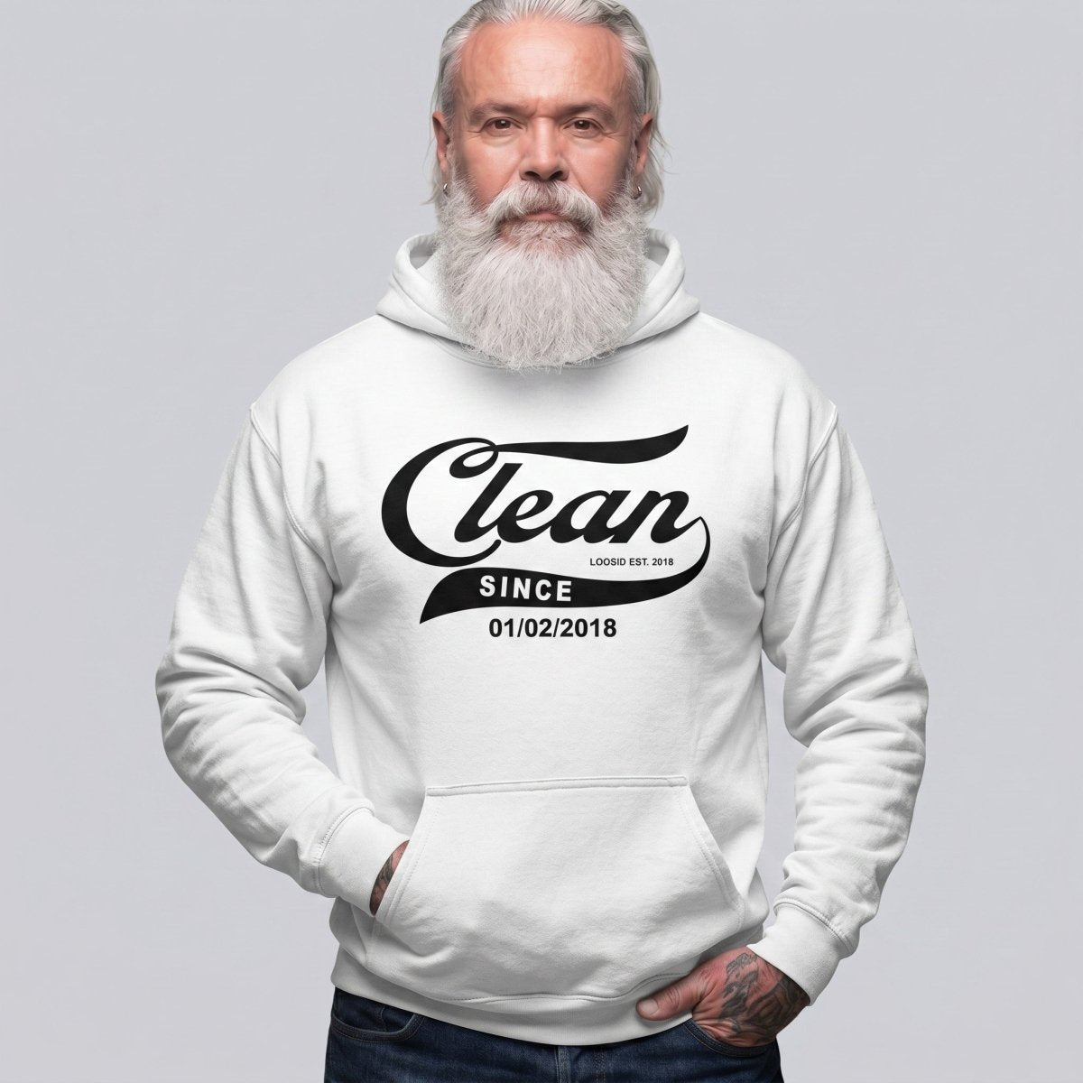 Clean Since Recovery Hoodie product photo (view 30)