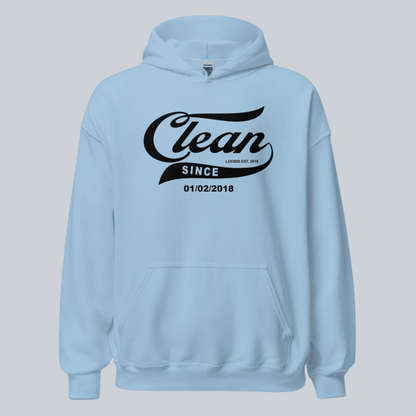 Clean Since Recovery Hoodie close-up view (view 12)