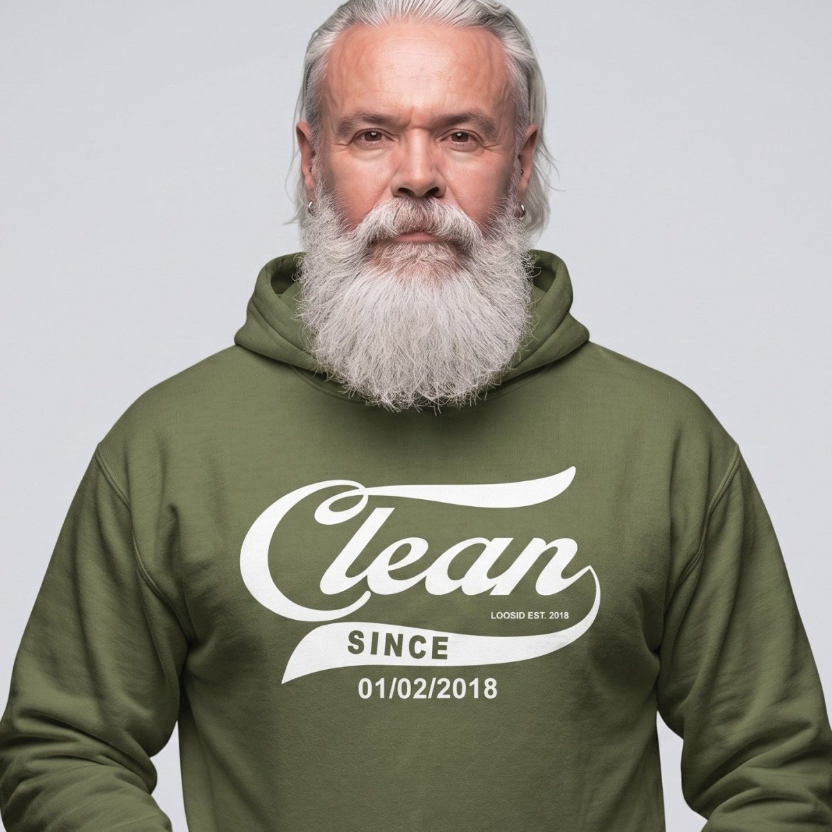 Clean Since Recovery Hoodie graphic detail (view 24)