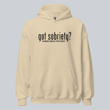 Got Sobriety Recovery Hoodie close-up view (view 42)