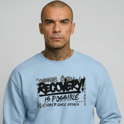 Recovery Is Possible Recovery Hoodie side view (view 6)