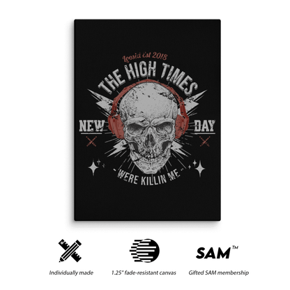 High Times Were Killing Me Motivational Sobriety Art flat lay styled image (view 3)