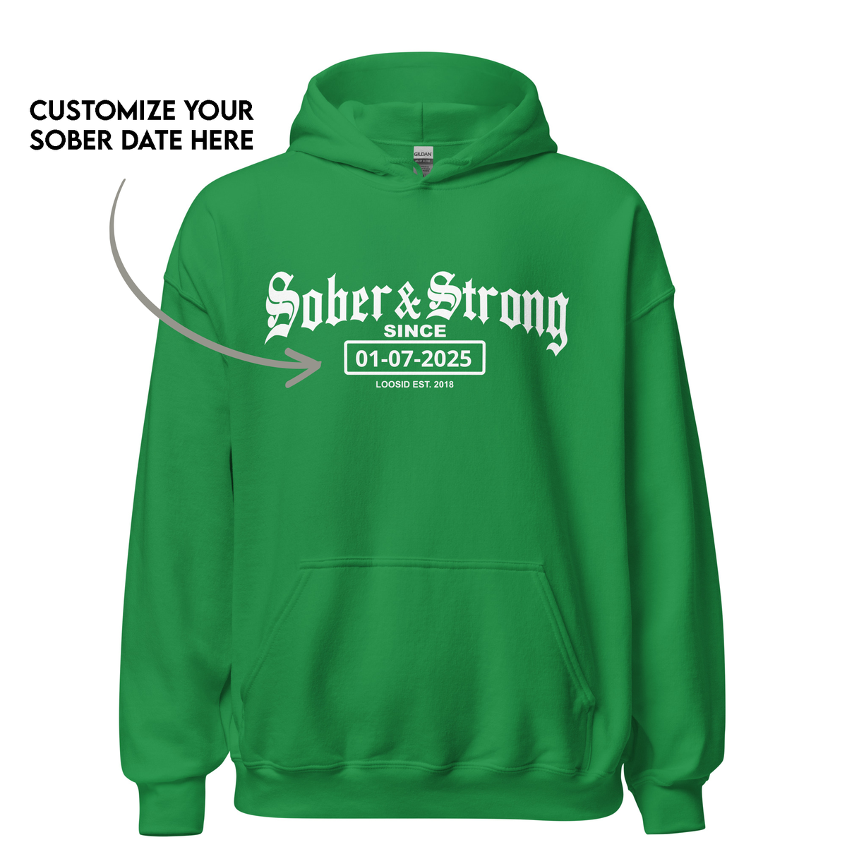 Timeless recovery hoodie for those in addiction recovery