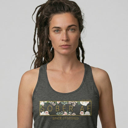 Sober AF Flower Sober Tank Top packaging detail (view 18)