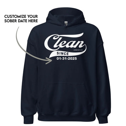 Clean Since Recovery Hoodie back view (view 17)