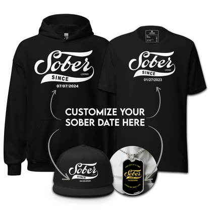 Loosid Sober Celebration Sobriety Gift featuring the design