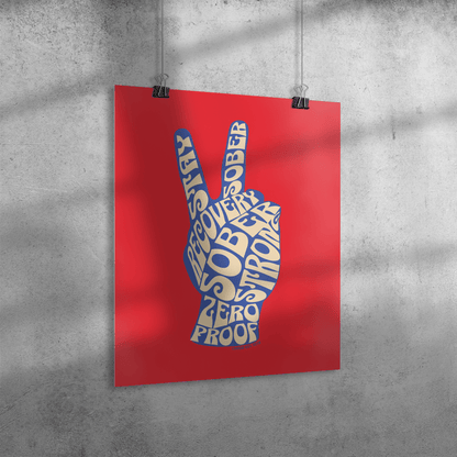 Peace and Sober Sobriety Art lifestyle view (view 5)