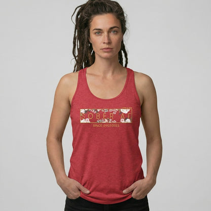 Sober AF Flower Sober Tank Top flat lay styled image (view 13)