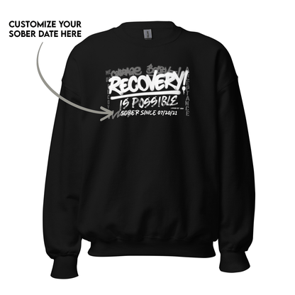 Recovery Is Possible Recovery Hoodie back view (view 7)