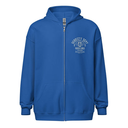 Sobriety Dept Recovery Hoodie side view (view 6)