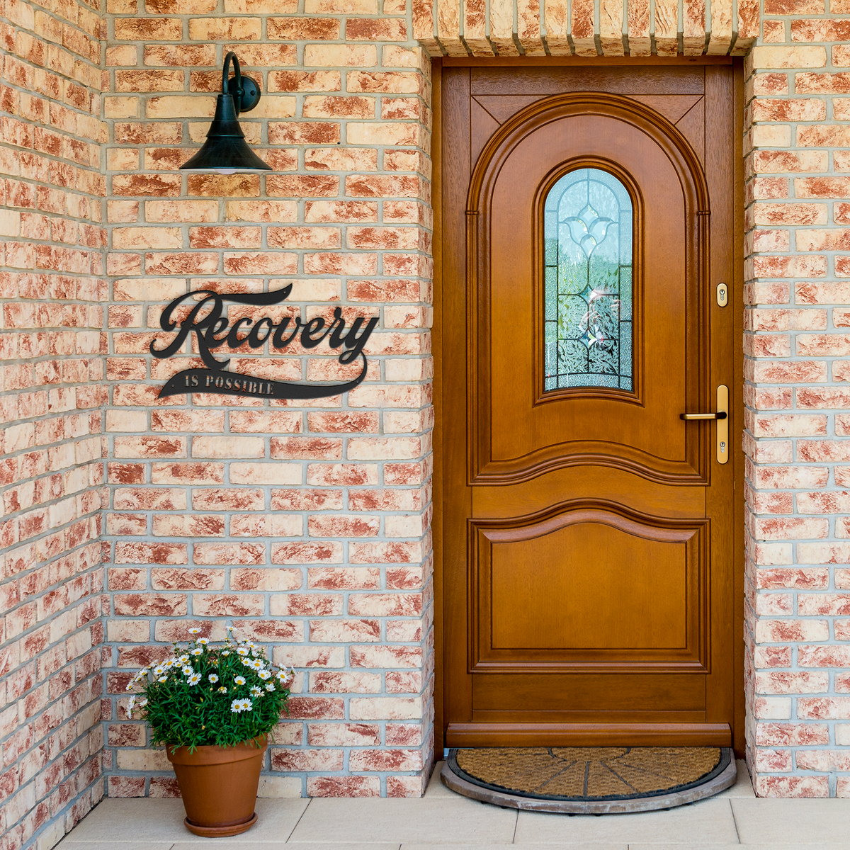 Motivational Sobriety Art sign for sober living spaces