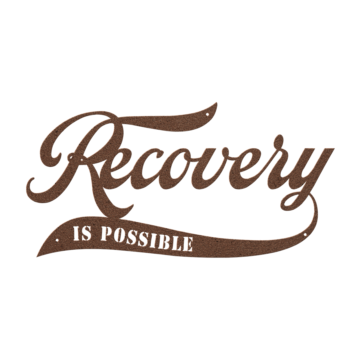 Decorative Sobriety Art symbolizing strength over struggle
