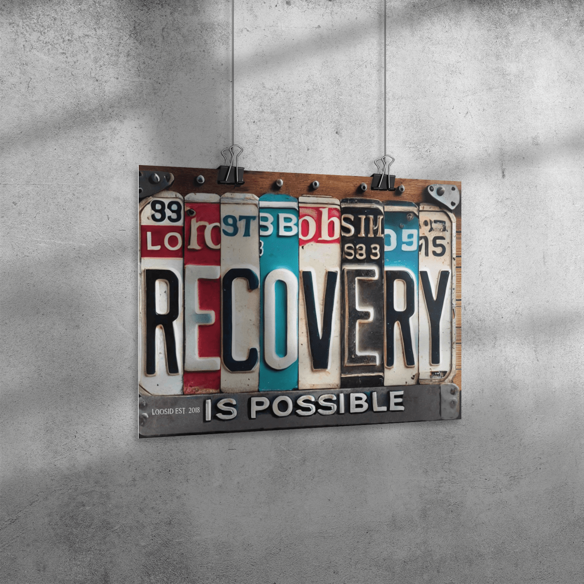 Recovery Is Possible License Plate Sobriety Gift lifestyle view (view 5)