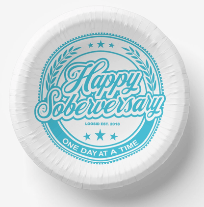 Soberversary Party Paper Bowls Sobriety Gift back view (view 7)