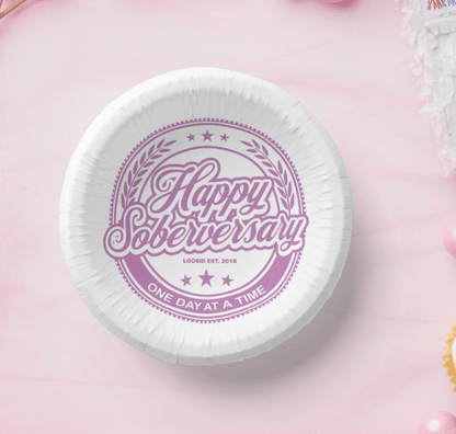 Soberversary Party Paper Bowls Sobriety Gift product photo (view 10)