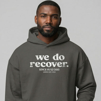 We Do Recover Men's Sober Recovery Hoodie graphic detail (view 24)