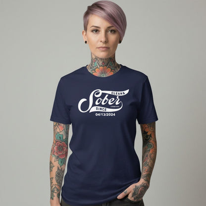 Sober Since Sober T Shirt side view (view 6)
