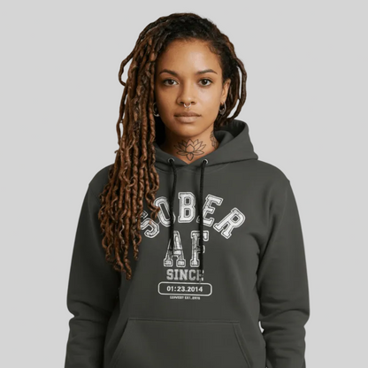 Sober AF Since Recovery Hoodie graphic detail (view 24)