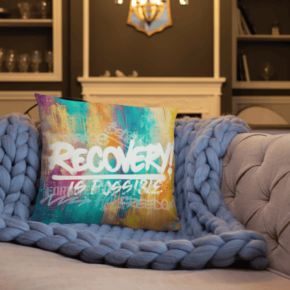 Recovery Is Possible Sober Pillow packaging detail (view 8)