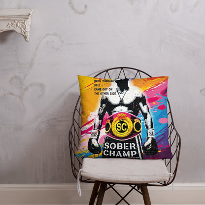 Sober Champ Champion Design Sober Pillow fit detail (view 9)