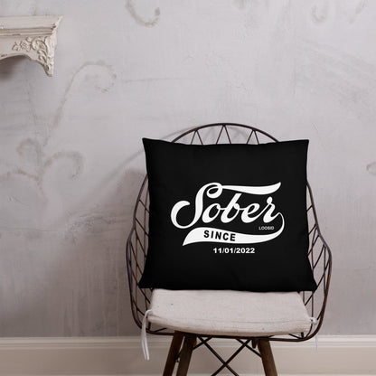 Sober Since Sober Pillow side view (view 16)