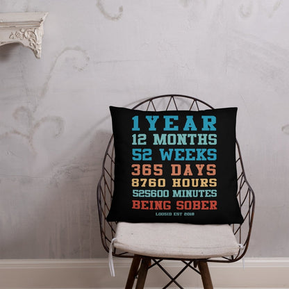 Sober Time Sober Pillow featuring the design (view 11)
