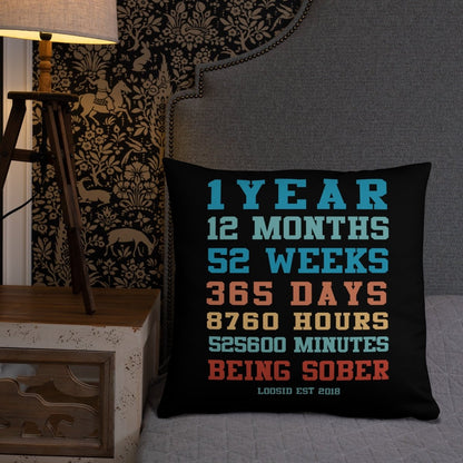 Sober Time Sober Pillow side view (view 6)