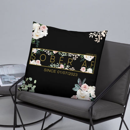 Sober AF Flower Sober Pillow graphic detail (view 14)