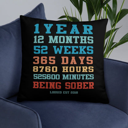 Sober Time Sober Pillow flat lay styled image (view 3)