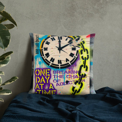 One Day At A Time Sober Pillow fit detail (view 19)