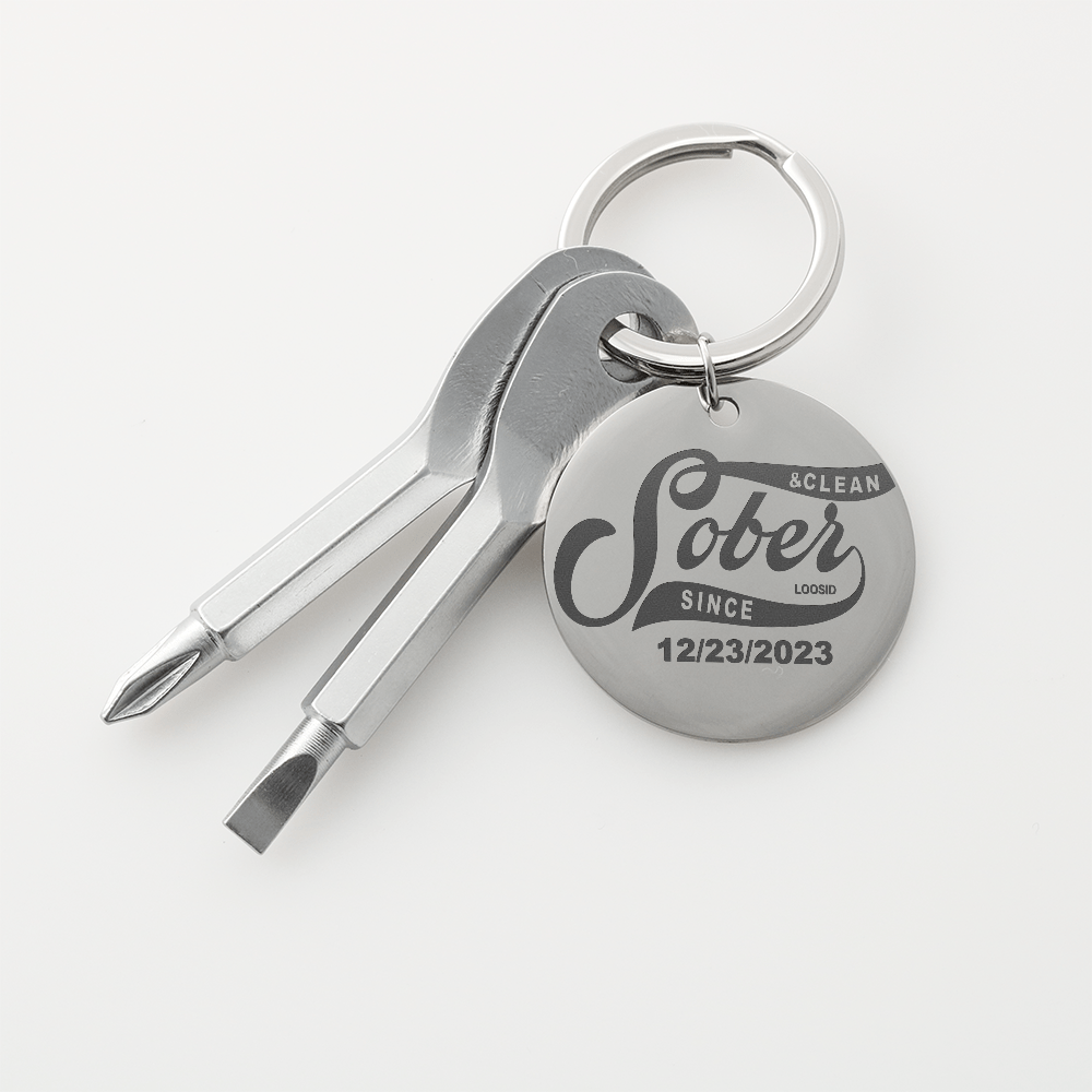 Sober Since Screwdriver Sobriety Gift back view (view 7)