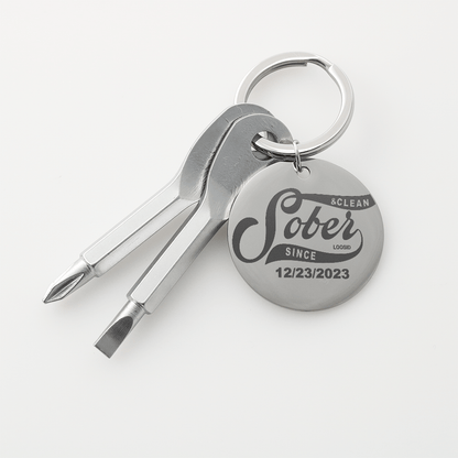 Sober Since Screwdriver Sobriety Gift back view (view 7)